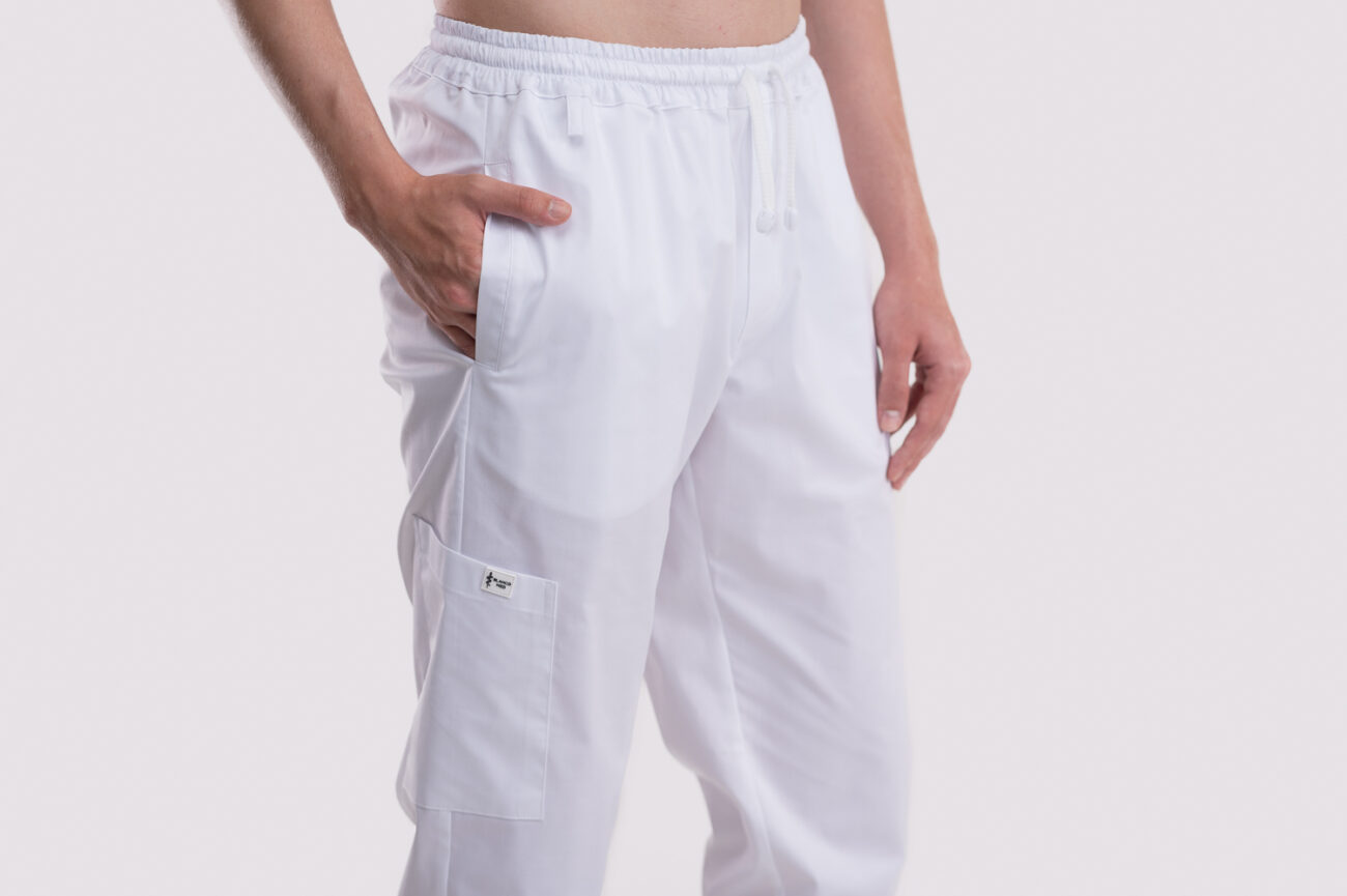 spodnie medyczne męskie jogger professional biały 2 spodnie medyczne męskie jogger professional biały 2