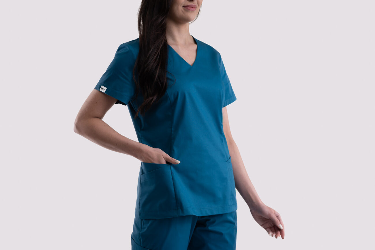 bluza medyczna damska clever professional morski niebieski bluza medyczna damska clever professional morski niebieski