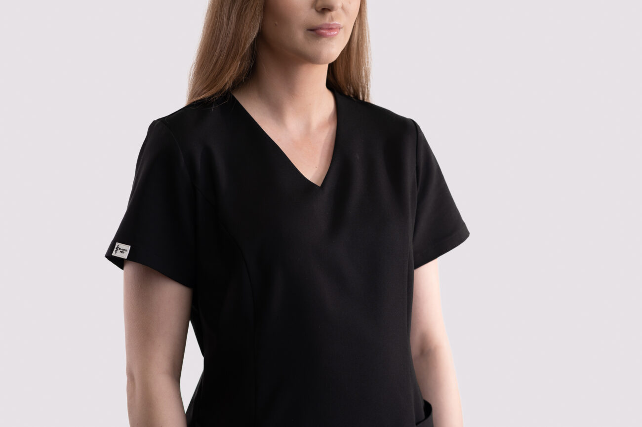 bluzka medyczna damska clever comfort czarny bluzka medyczna damska clever comfort czarny