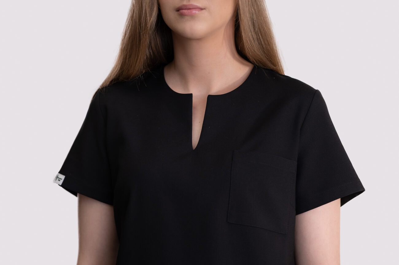 bluzka medyczna damska modern comfort czarna bluzka medyczna damska modern comfort czarna