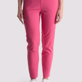 spodnie medyczne damskie clever comfort róż 