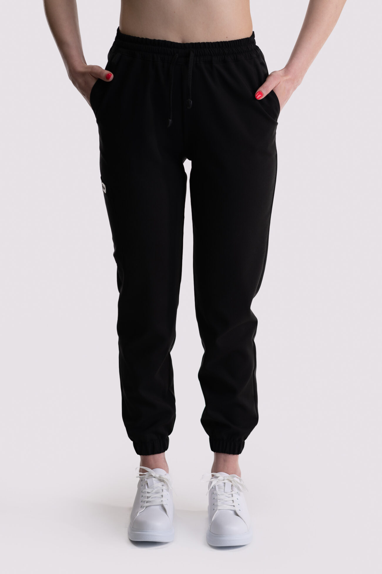 spodnie medyczne damskie jogger comfort czarne spodnie medyczne damskie jogger comfort czarne