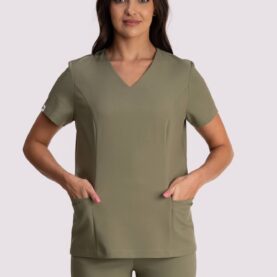 bluza medyczna damska clever comfort oliwkowy