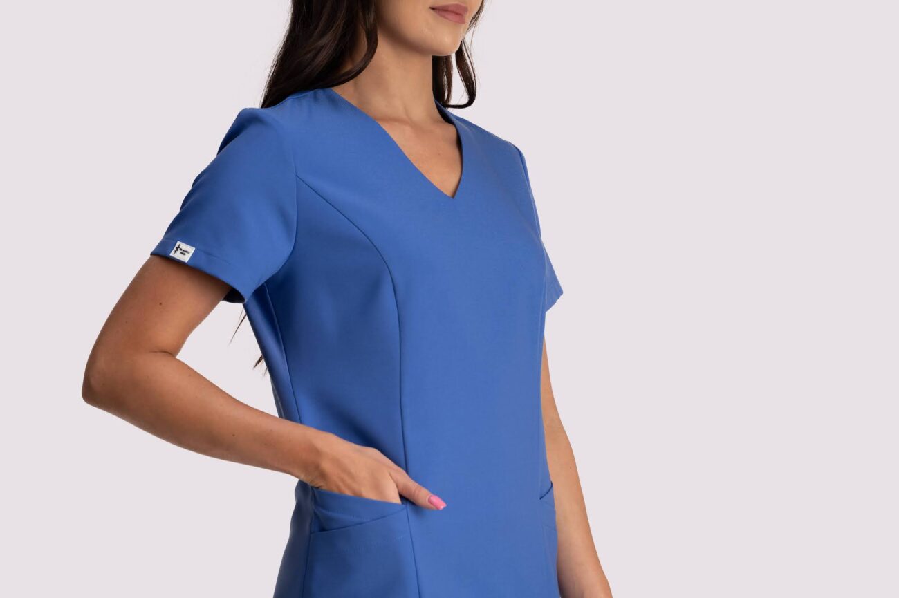 bluzka medyczna damska clever comfort niebieski 4 bluza medyczna damska clever comfort niebieski