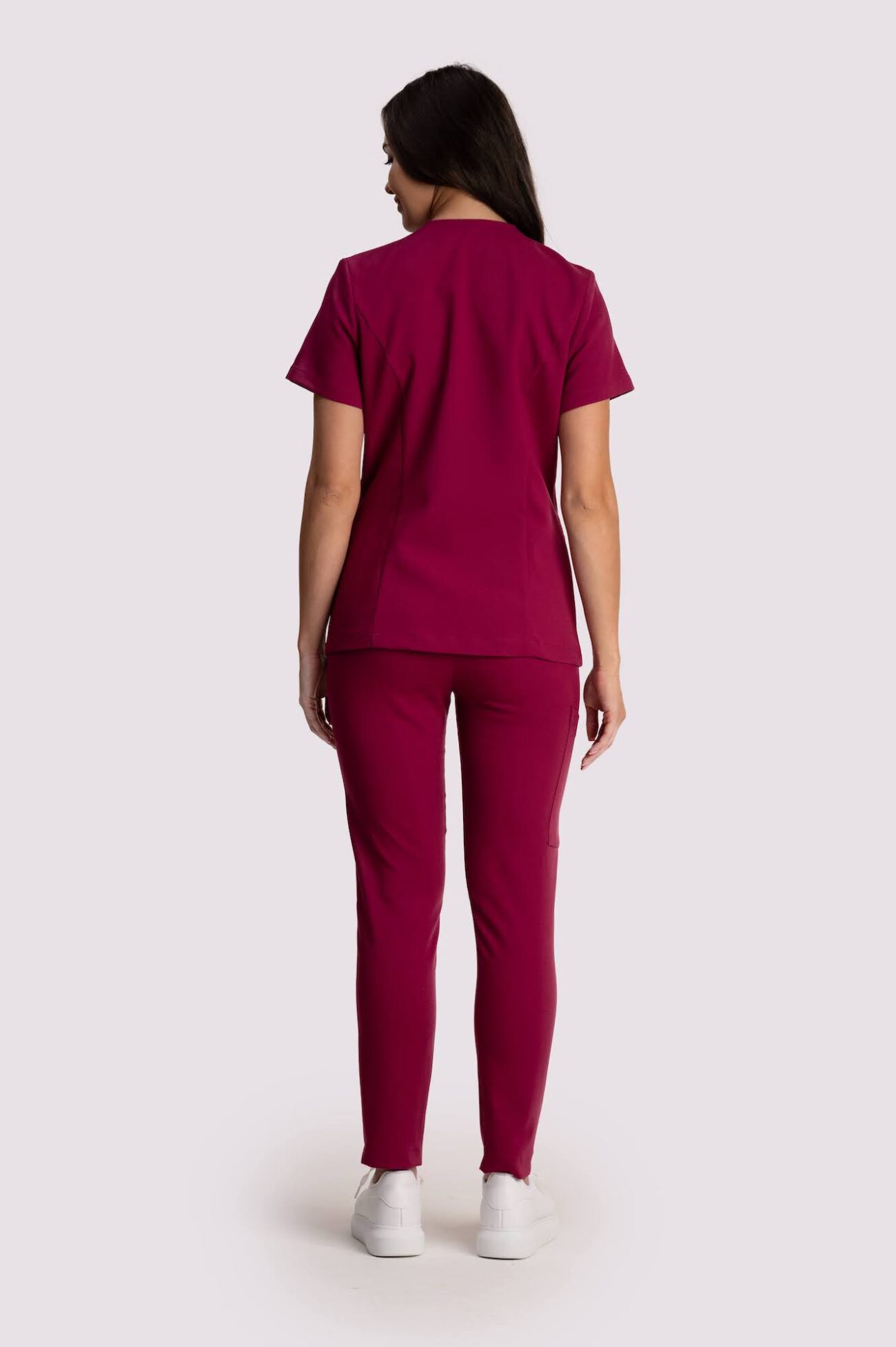 komplet medyczny damski clever comfort bordo spodnie medyczne damskie elegance comfort bordowe