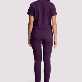 spodnie medyczne damskie elegance comfort fioletowe