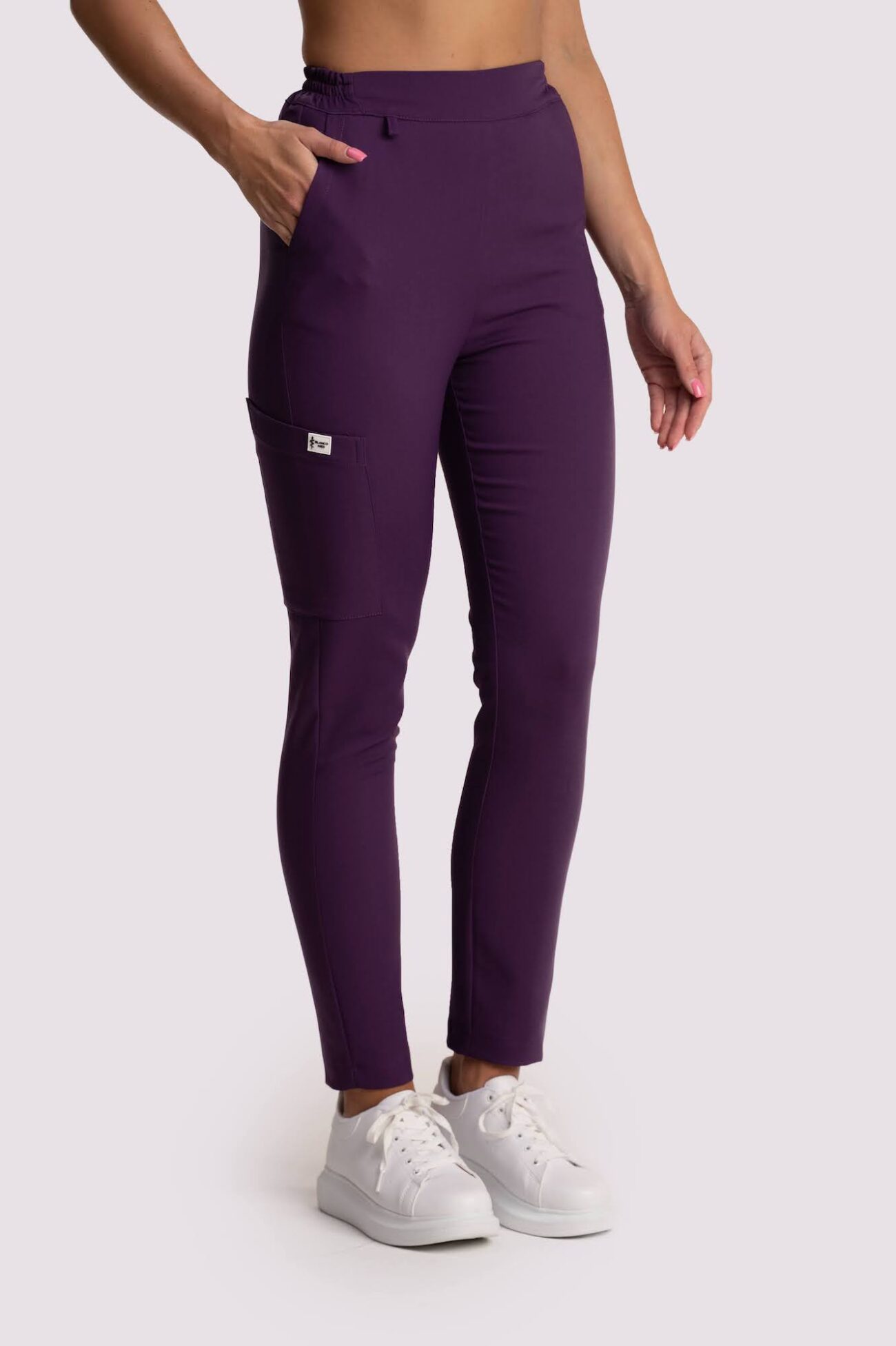 spodnie medyczne damskie elegance comfort fiolet 1 spodnie medyczne damskie elegance comfort fioletowe