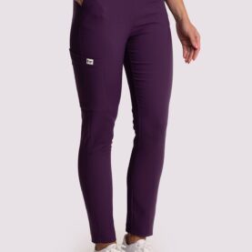 spodnie medyczne damskie elegance comfort fioletowe