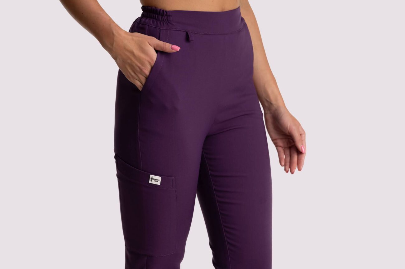 spodnie medyczne damskie elegance comfort fiolet 2 spodnie medyczne damskie elegance comfort fioletowe