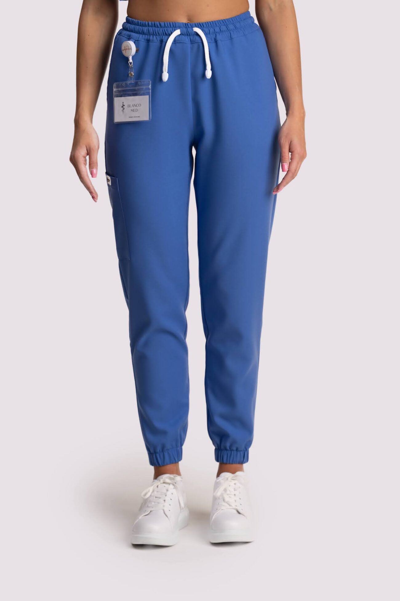 spodnie medyczne damskie jogger comfort niebieskie spodnie medyczne damskie jogger comfort niebieski