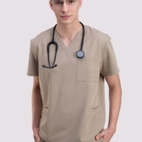 bluza medyczna męska active proline beżowy cafe cream