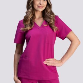 spodnie medyczne damskie jogger proline deep magenta