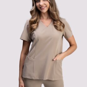 bluza medyczna damska clever proline beżowy cafe cream