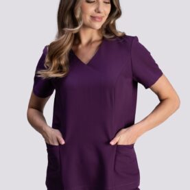 bluza medyczna damska clever proline fioletowy plum perfect