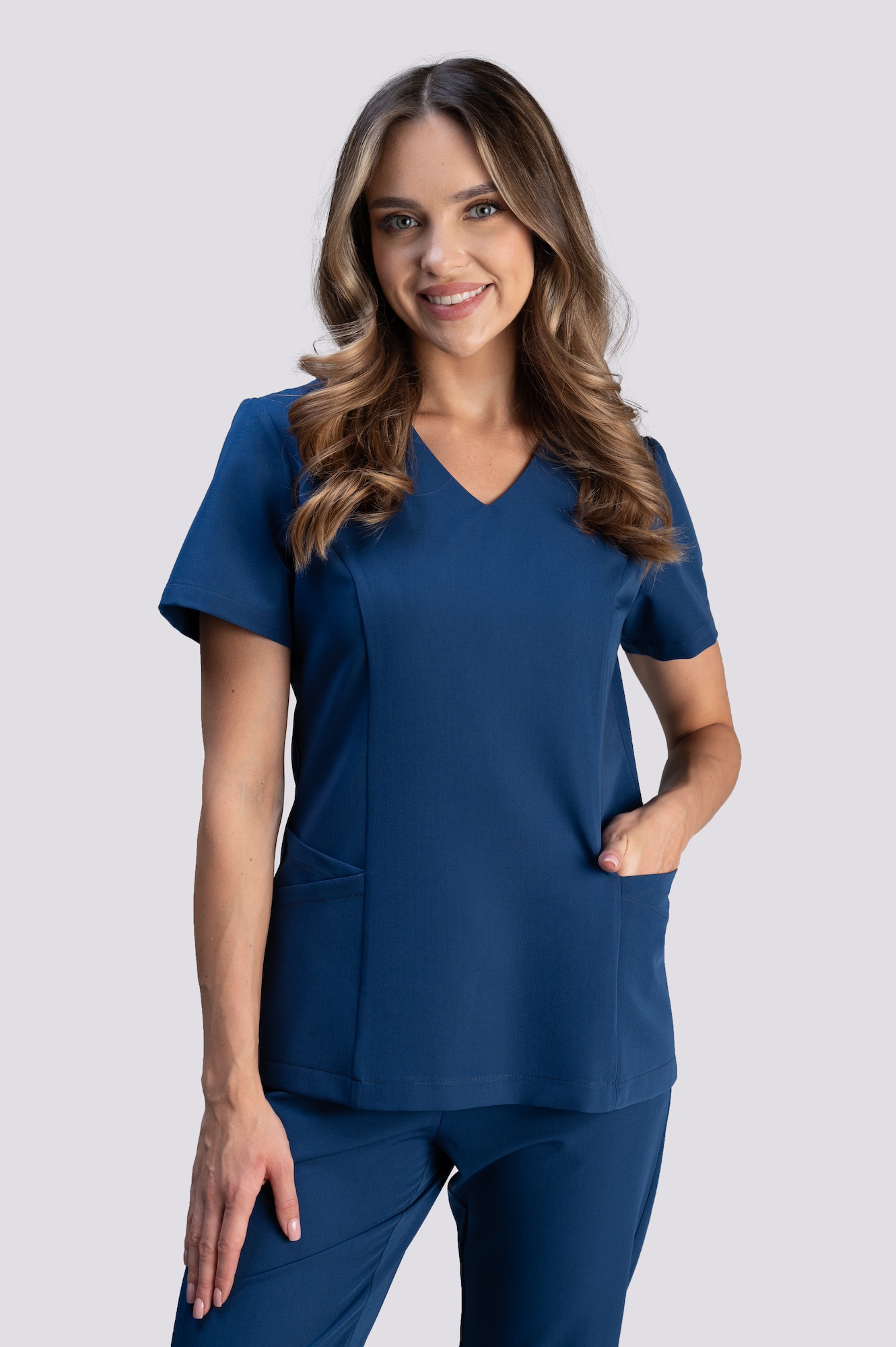 bluza medyczna damska clever proline granatowy royal blue