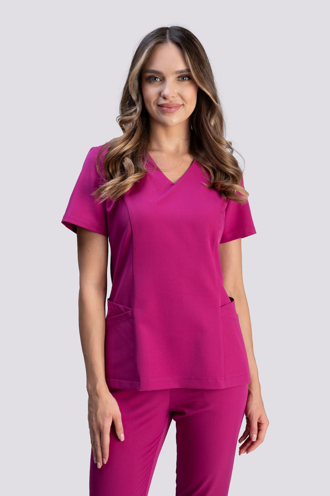 bluza medyczna damska clever proline deep magenta