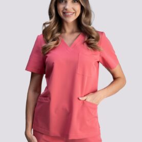 bluza medyczna damska smart proline czerwony strawberry sorbet