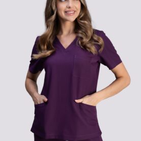 bluza medyczna damska smart proline fioletowy plum perfect
