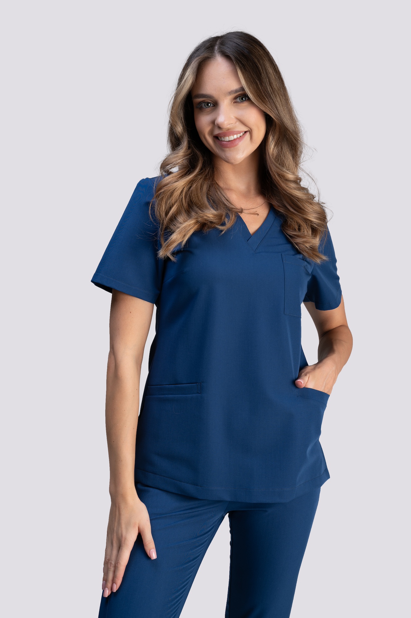 bluza medyczna damska smart proline granatowy royal blue