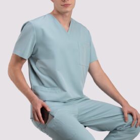 bluza medyczna męska active proline popielaty błękit ash blue