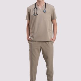 bluza medyczna męska active proline beżowy cafe cream
