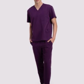 bluza medyczna męska active proline fioletowy plum perfect