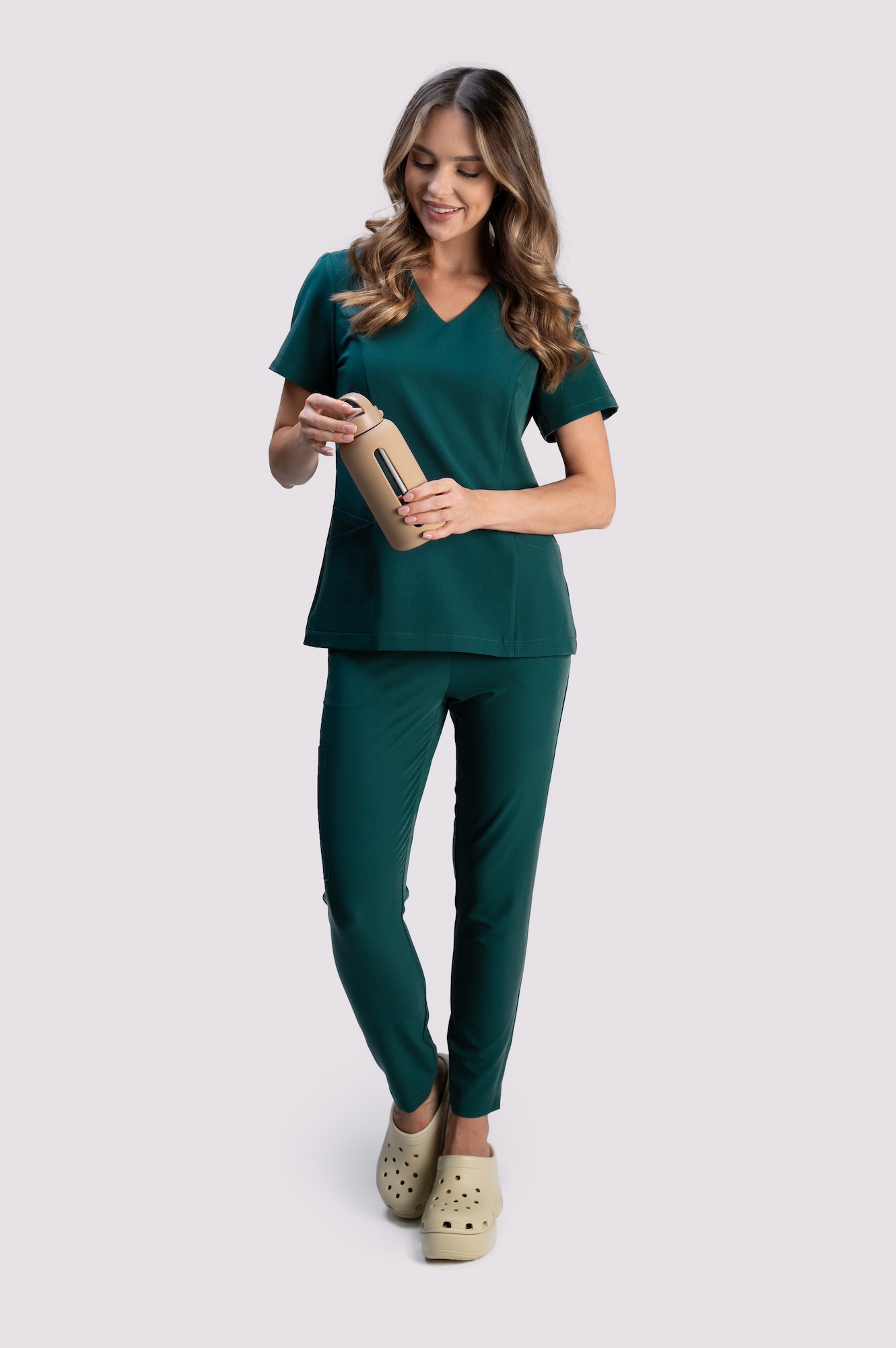 bluza medyczna damska clever proline zielona forest green