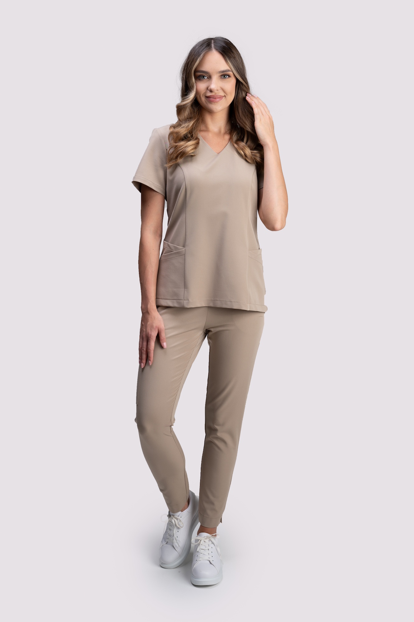 bluza medyczna damska clever proline beżowy cafe cream