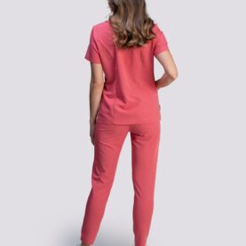 spodnie medyczne damskie comfy proline czerwony strawberry sorbet