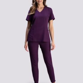 bluza medyczna damska clever proline fioletowy plum perfect