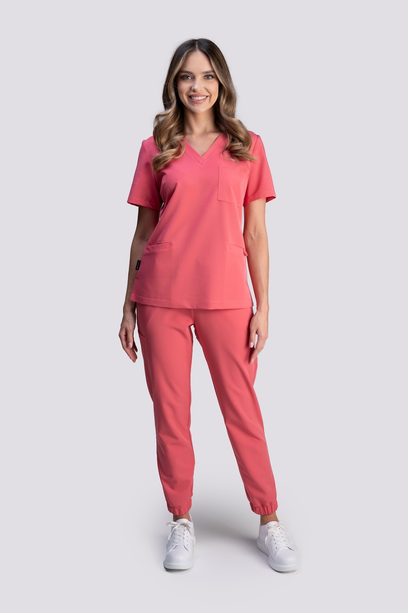 bluza medyczna damska smart proline czerwony strawberry sorbet