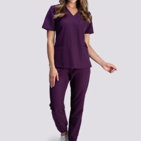 bluza medyczna damska smart proline fioletowy plum perfect