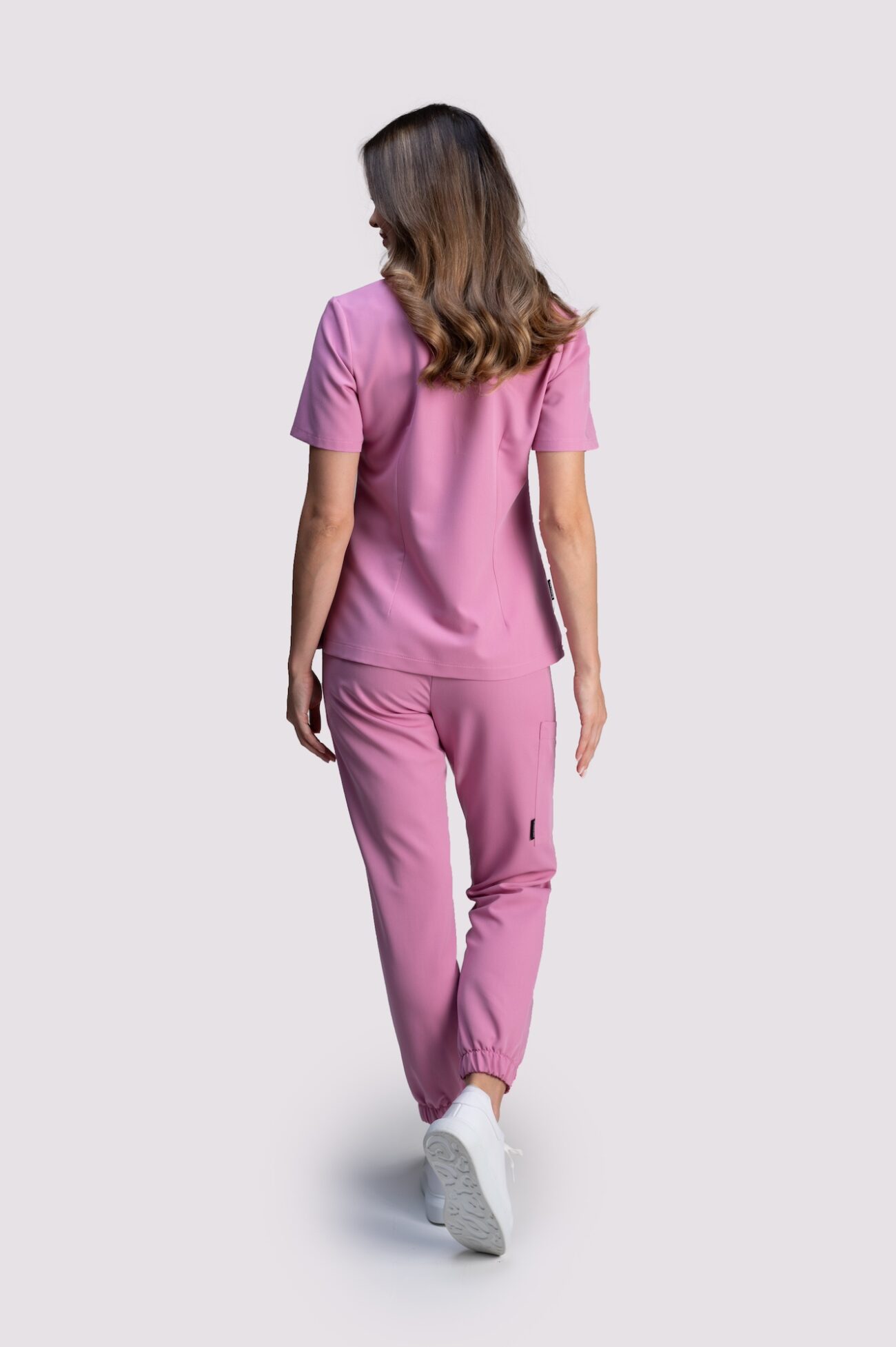 komplet medyczny damski smart proline róż tył bluza medyczna damska smart proline różowy pink bubblegum