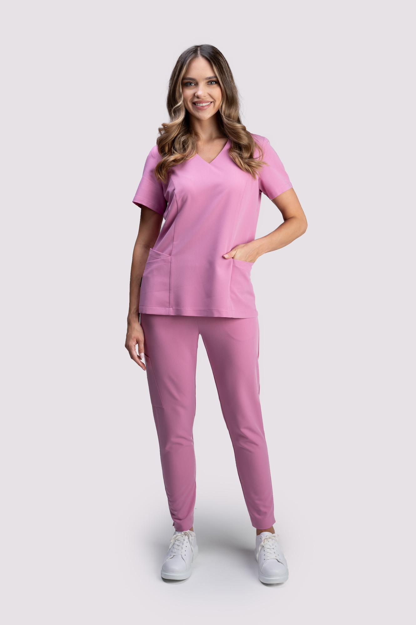 bluza medyczna damska clever proline różowy pink bubblegum
