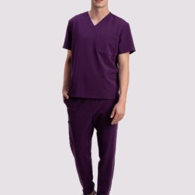 bluza medyczna męska active proline fioletowy plum perfect
