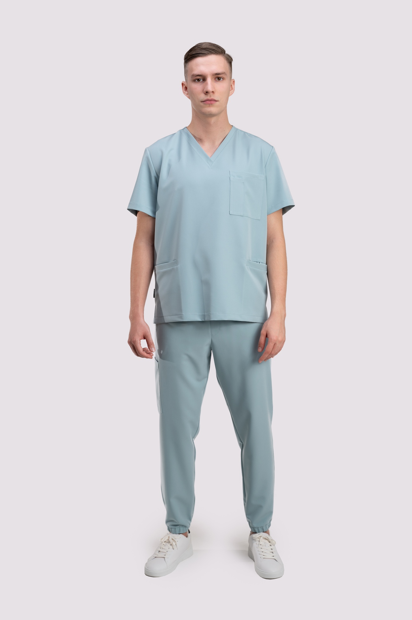 bluza medyczna męska active proline popielaty błękit ash blue