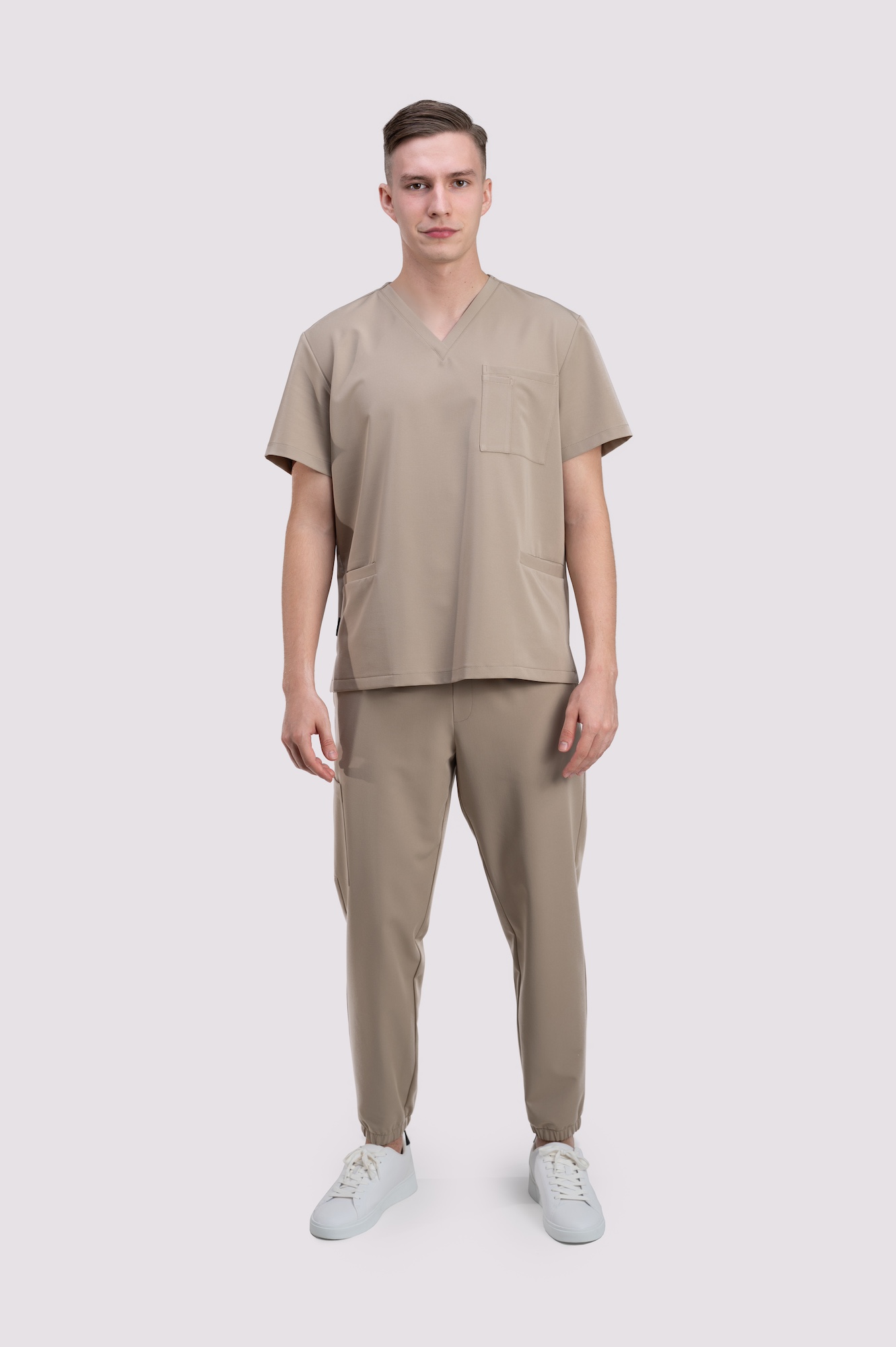 bluza medyczna męska active proline beżowy cafe cream