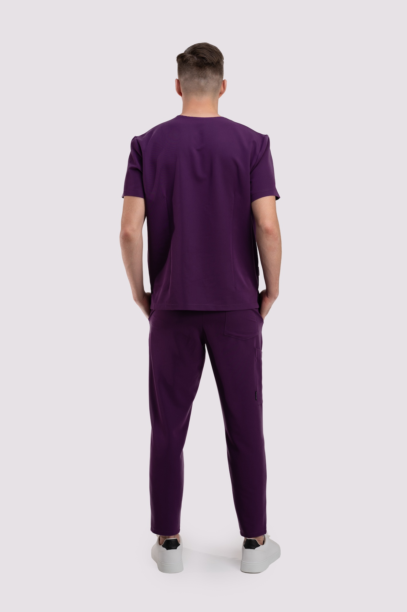 bluza medyczna męska active proline fioletowy plum perfect