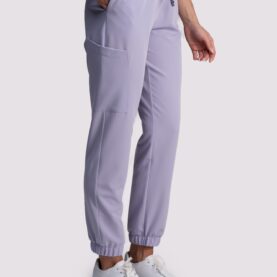 spodnie medyczne damskie jogger proline liliowy violet mist