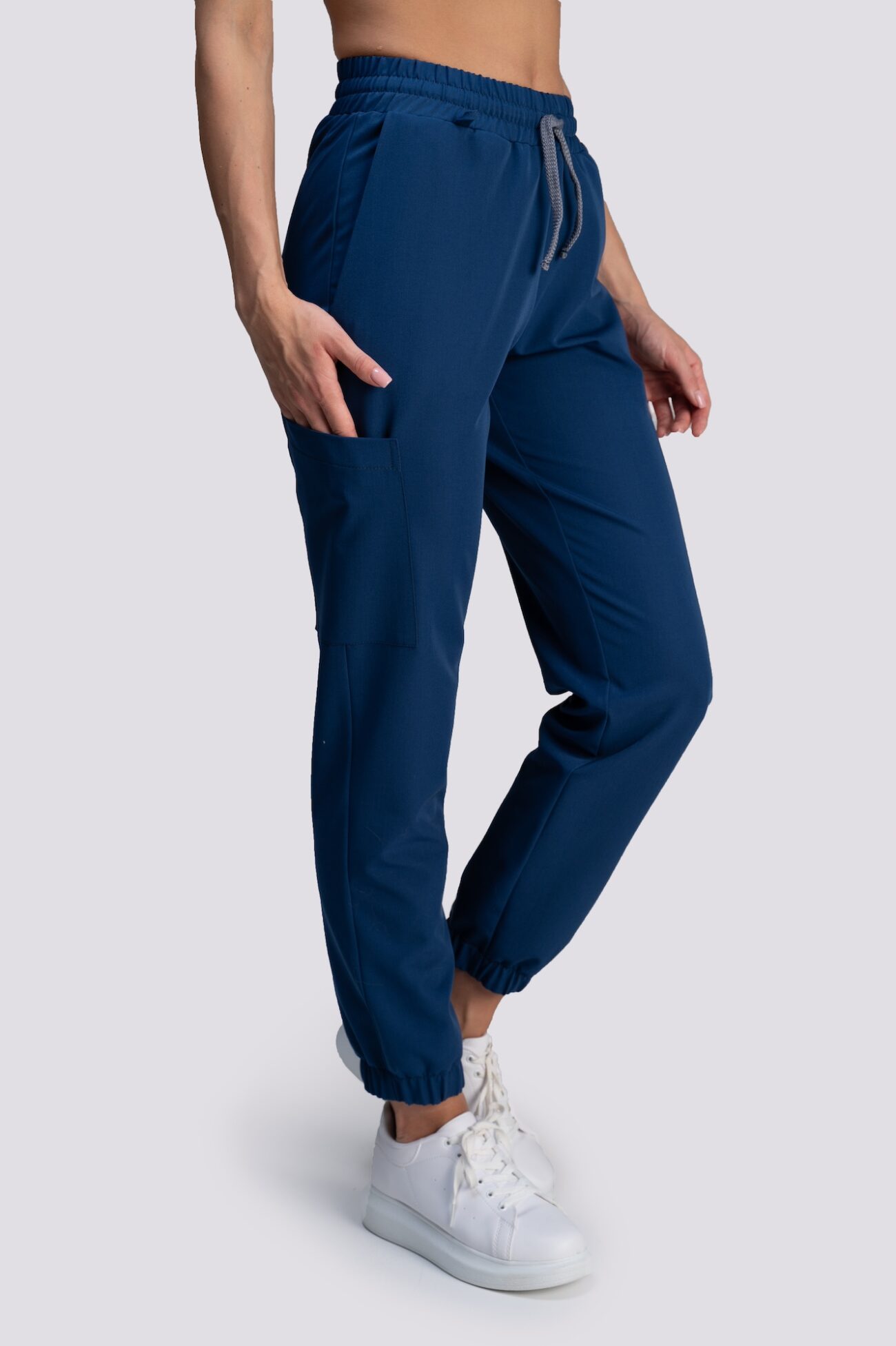 spodnie medyczne damskie jogger proline granat bluza medyczna damska clever proline granatowy royal blue