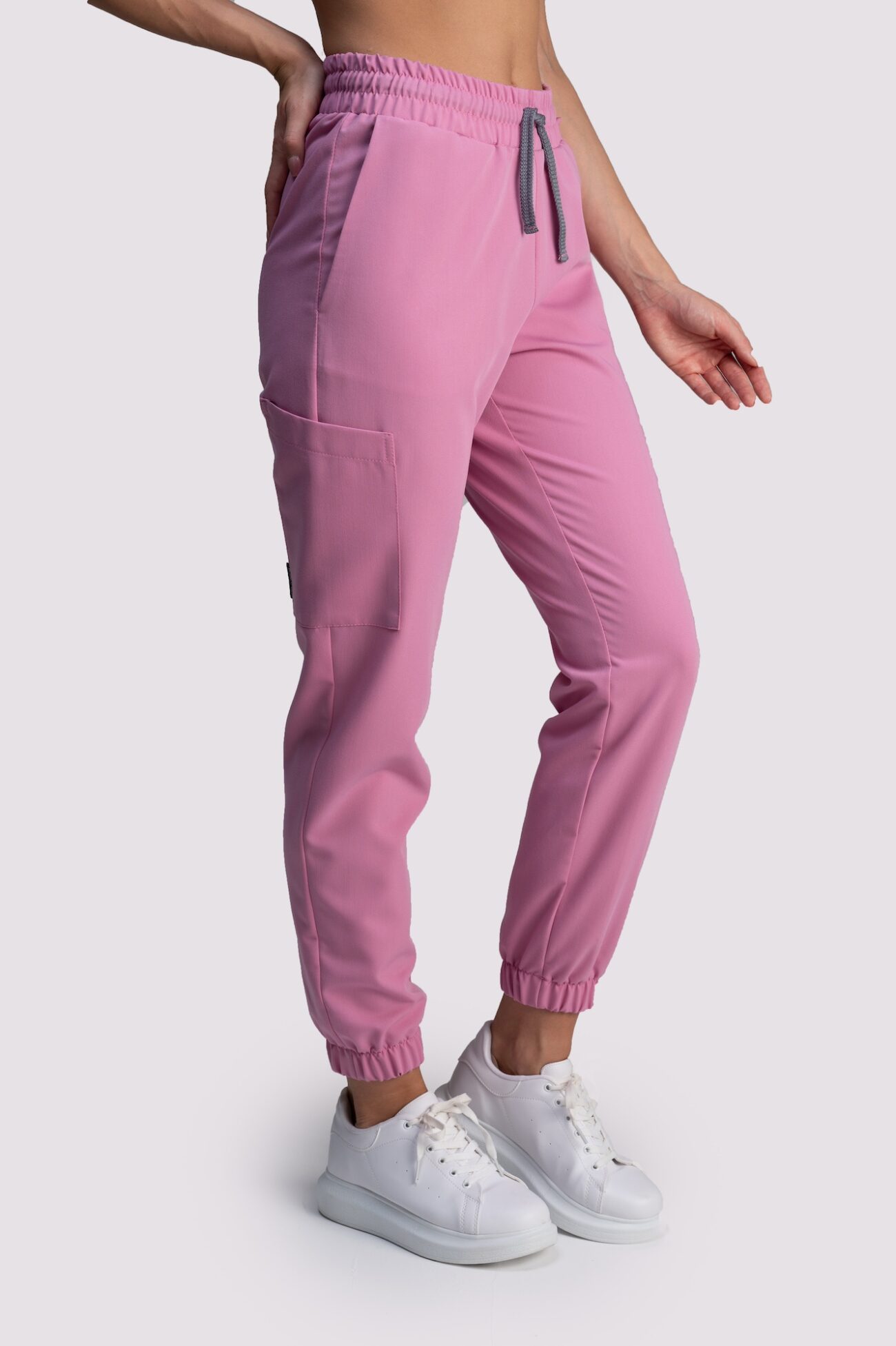 spodnie medyczne damskie jogger róż bluza medyczna damska smart proline różowy pink bubblegum