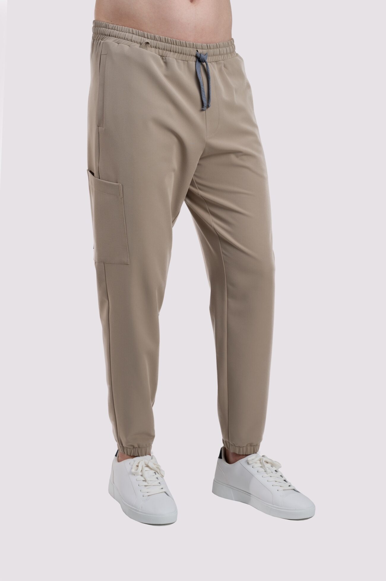 spodnie medyczne meskie jogger proline cafe cream bluza medyczna męska active proline beżowy cafe cream