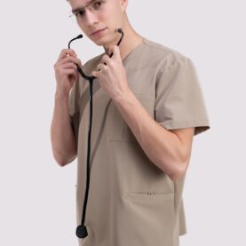 bluza medyczna męska active proline beżowy cafe cream