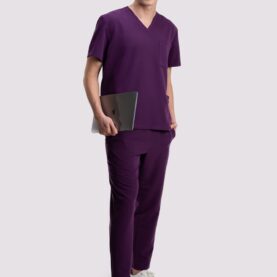 bluza medyczna męska active proline fioletowy plum perfect
