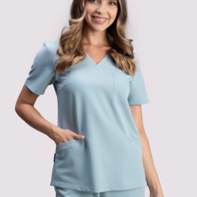 bluza medyczna damska smart proline popielaty błękit ash blue