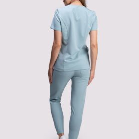 spodnie medyczne damskie comfy proline popielaty błękit ash blue
