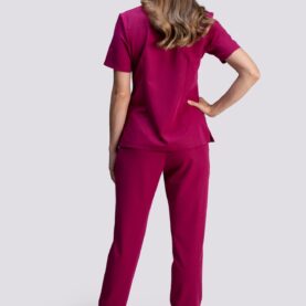 bluza medyczna damska smart proline bordowy ruby red