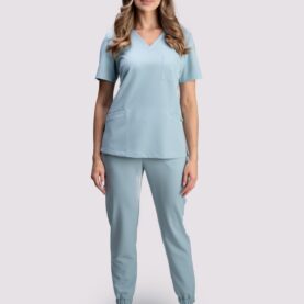 bluza medyczna damska smart proline popielaty błękit ash blue