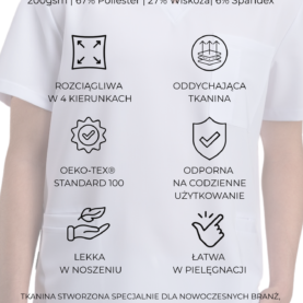 bluza medyczna męska active proline zieleń forest green