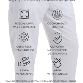 bluza medyczna męska active proline zieleń forest green